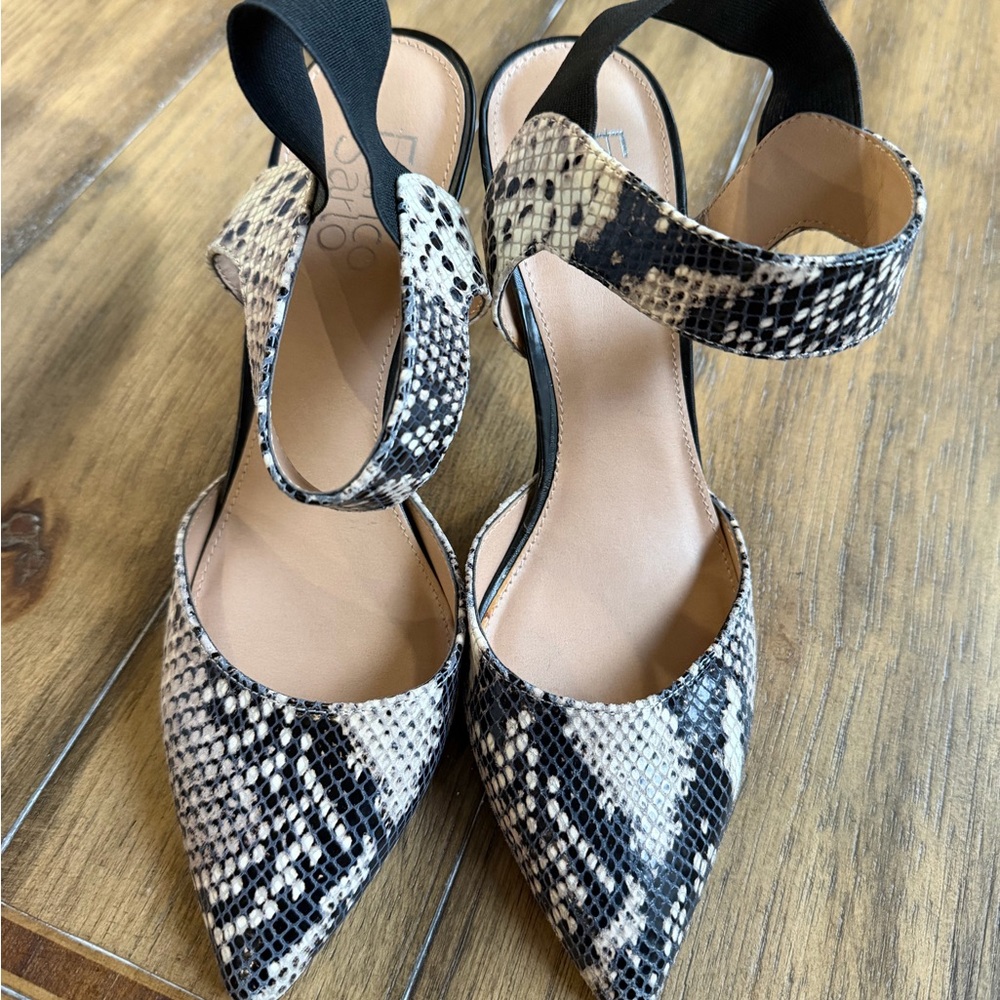Franco Sarto Snakeskin Patterned Heels